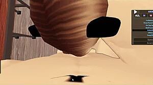 roblox and kitten dominated hard in bed 😈💦