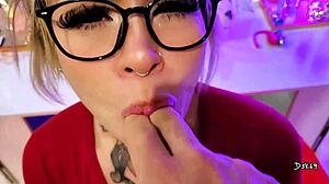 stepbro burst in post-party... wants my sloppy ball licking dirty talk!