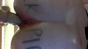 hey slut, buck that pig pussy on your mirror dildo harder!