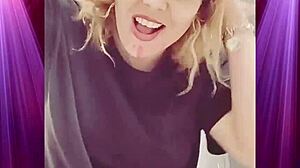 exotic girlfriend shakes booty in boyfriend's clothes