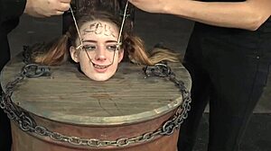 Submissive babe's tearful humiliation and rough punishment breaks her