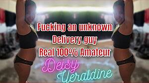 Spying Cuckold Watches Wife Seduce Delivery Man Fuck