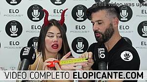 elo podcast slides ice over sara blonde's huge tits 🔥❄️🍒