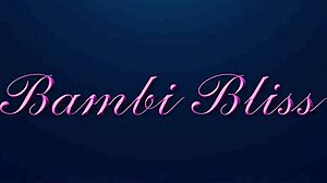 Big dick trans Bambi Bliss strokes monster cock at yoga class!