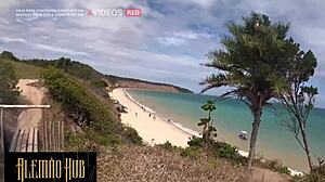 Sexo Selvagem Em Público Com A Dreadhot Na Praia Mais Paradisíaca Do Brasil