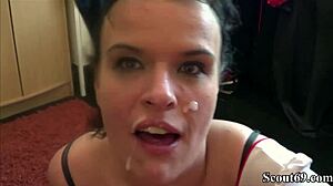 german ugly street hooker bareback rimjob facial swallow