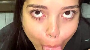 Deepthroat Blowjob and Reverse Ride from Debora Prado Before Bed!