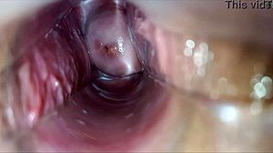 Pulsating Vagina Orgasm Speculum Deep Inside Dripping Wet