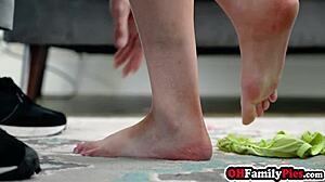 daisy lavoy and ember snow swap stepdads for hardcore foursome fun?