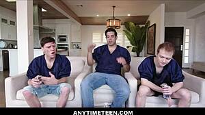 Free Use Teen Mia Moore Fucked Raw During Super Bowl Orgy!