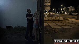 Bound teen endures extreme outdoor BDSM fuck like it's the sixties