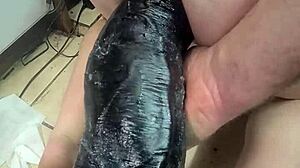 Huge Hankeys Toys Triple Anal Penetration Stretches Solo