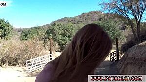 big tit tattoo teen brunette cops blowjob facial outdoors 🚔💦