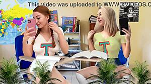 Teacher everlain's juicy shaved pussy interview full vid