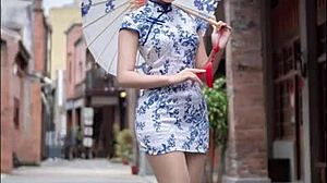 Helene tw rocks chinese dress in jerk off challenge part 4 showdown