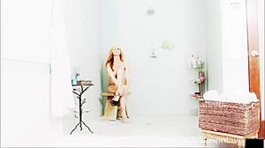 Julia ann teases her big tits and soaks wet pussy masturbating in shower