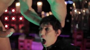 at strip club she sucks baseball bat nacho vidal fingers pussy feeds monster cock