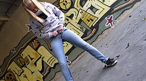 Violeta Revels in Her Proud Public Puddle Moment