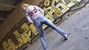 Violeta Revels in Her Proud Public Puddle Moment