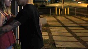 Bound teen endures extreme outdoor BDSM fuck like it's the sixties