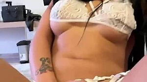 backstage i'm fucking hot latina model's big tits pussy pov vertical ride