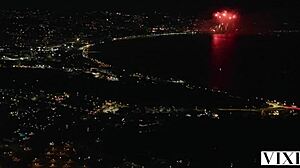 Vixen Fibi Euro & Emiri Momota Devour Huge Cock in FFM Threesome!