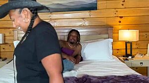 oiled exotic babe worships monster bbc cowgirl in skirt