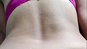 Hot latina stepmom poses lingerie ass shake for stepson photoshoot