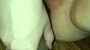 girl squats huge dildo pov fucking till she cums