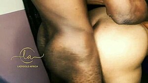 Village girl Ladygoldafrica rides city boy's huge cock rough