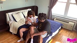 dakota marr's pigtail schoolgirl roleplay turns into bbc pounding coercion