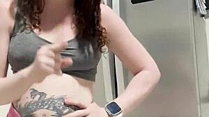 Young blonde huge ass tattooed beauty offers herself as prize bedroom big black cock worship first time