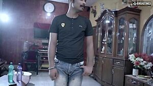 Desi Big Boobs Milf Fucked Hard by Two Servants Hindi!