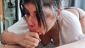 i love slurping cock it drips everywhere on my eager lips!!