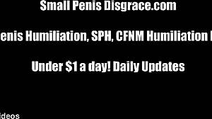 She laughs at my tiny penis gives sph femdom humiliation instructions pov