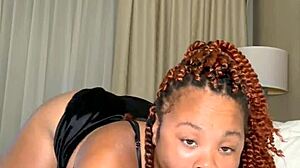 thick redbone milf caught squirting her pussy solo