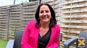 Ellie French milf slut takes thick cock deep