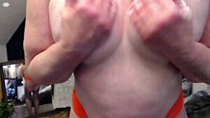 236 TITTIES flash EARLY MORNING to NIGHT mirror tease dawnskye1962