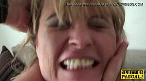 Granny's Rough Spanking Lingerie Domination