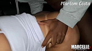 Coworker charges ride fee with pierced pussy hardcore fuck