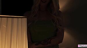 Lesbian Couple's Steamy 3some with Best Friend