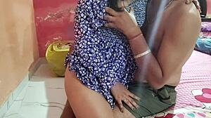 Desi girlfriend rides cock hard in wild cowgirl anal