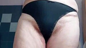 hey oma, your hairy pussy stuffed with cucumber looks wild!