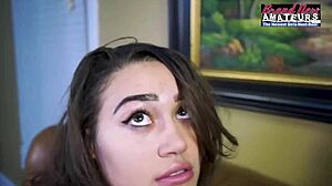 Adorable shaved brunette teen, want her big tits bouncing on your cock?