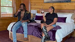 oiled exotic babe worships monster bbc cowgirl in skirt