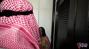 super petite jewish slut chokes on massive bbc from arab stud