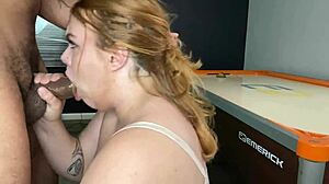 Thick PAWG Aurora Angel Sucks Huge Cock Doggy!