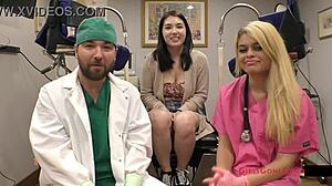 Tampa Uni Exam: Mina Moon's Big Tits Feet Tickled