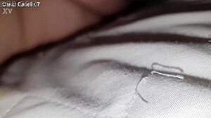 Hubby licks wife's pink pussy till she squirts hard