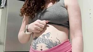 Young blonde huge ass tattooed beauty offers herself as prize bedroom big black cock worship first time